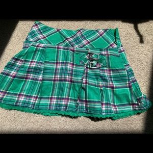 Justice plaid skirt